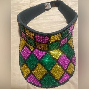 Mardi Gras sun visor